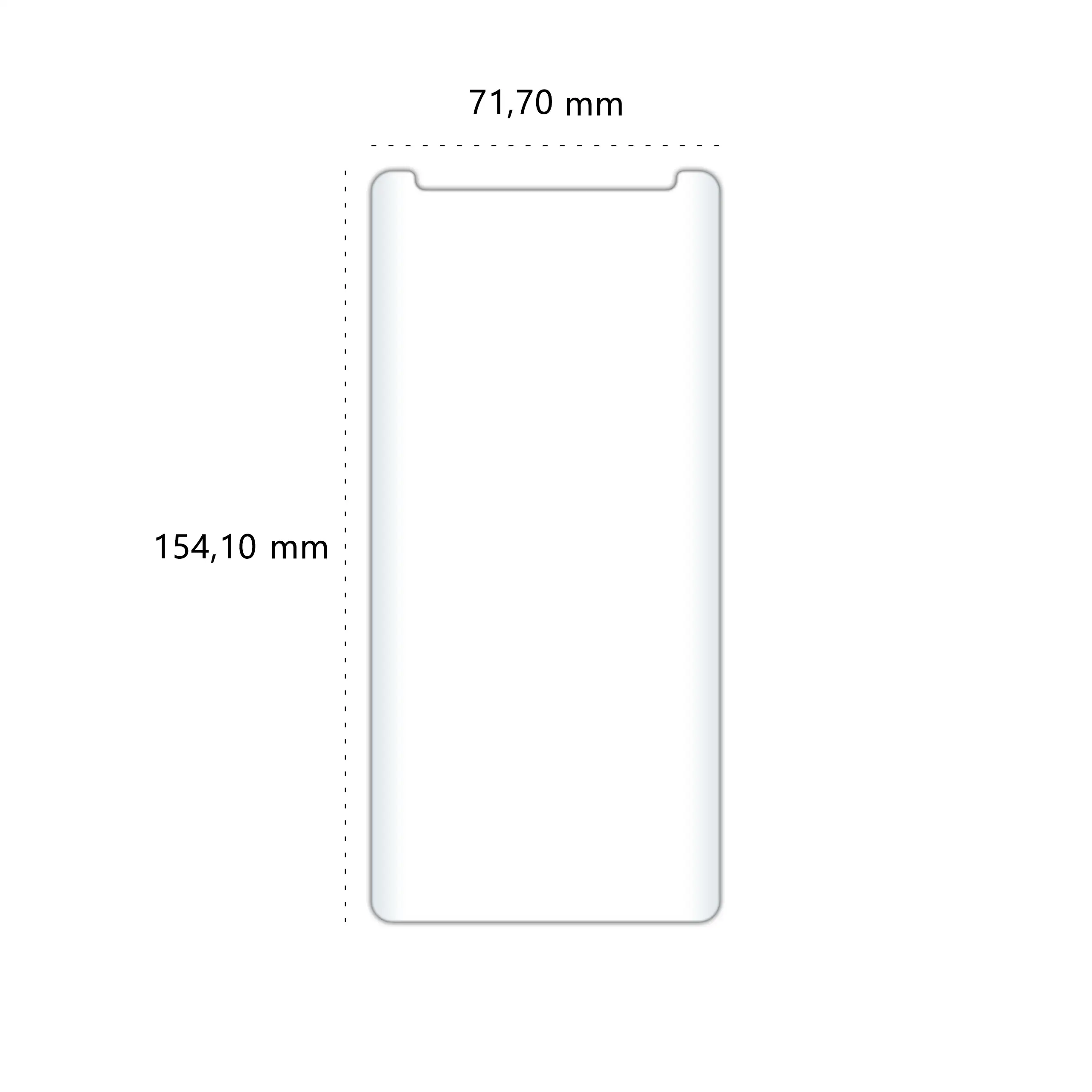 Wymiary szkła hartowanego UV Polski Banan BananUltra do telefonu Samsung Galaxy Note 9